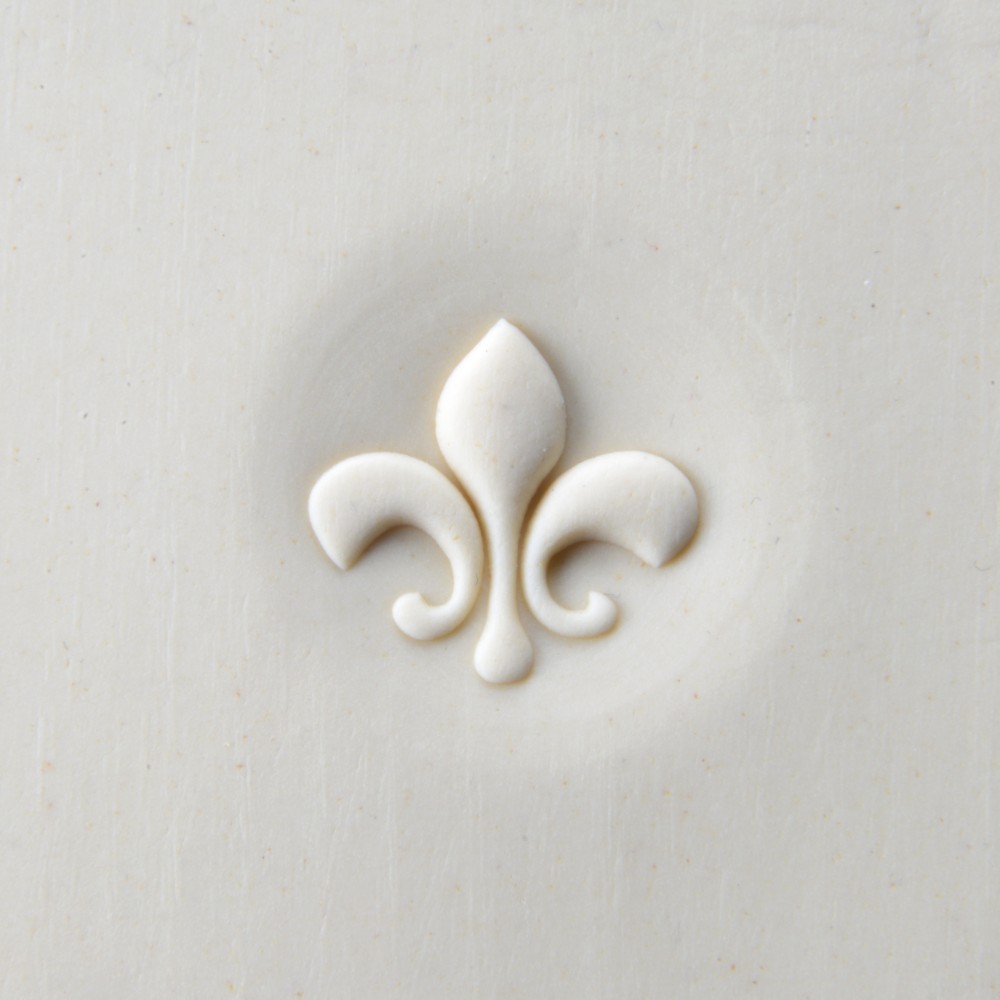 Save more everyday at Creative Crafts on this Fleur-de-lis Small Round  Stamp by MKM Pottery Tools